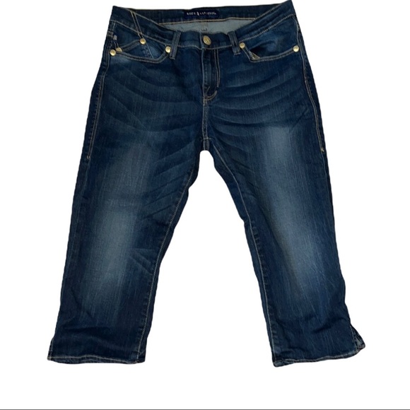 ROCK & REPUBLIC dark blue denim jeans. Woman’s size 10 - Picture 1 of 16